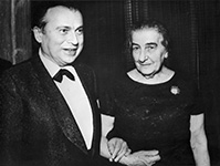 With Golda Meir – 1972